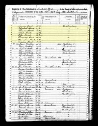 1850 Census Record Virginia, Buckingham County, District 2