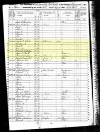 1850 Census Record Ohio, Clermont County