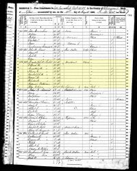 1850 Census Record Ohio, Clermont County