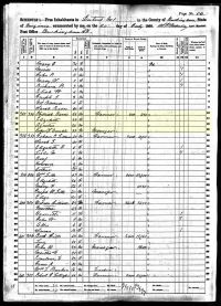 1860 Census Record Virginia, Buckingham County, District 1