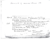 1866 Marriage Record Kentucky, Franklin County