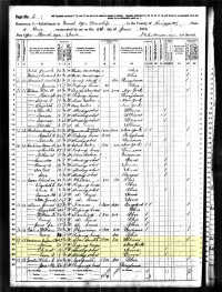 1870 Census Record Iowa, Ringgold County
