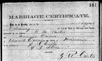 1871 Marriage Record Kentucky, Harrison County 