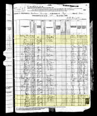 1880 Census Record Iowa, Page County, Buchanan Township