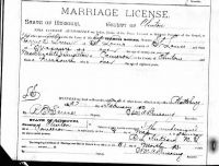 1893 March 8 Marriage Record Missouri, Cameron, Clinton County