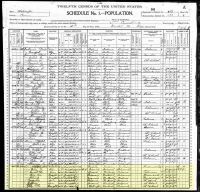 1900 Census Record Tacoma, Pierce County, Washington
page 1 of 2