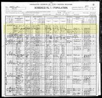 1900 Census Record Tacoma, Pierce County, Washington
page 2 of 2