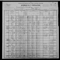1900 Census Record Missouri, Saline County, Arrow Rock (page 1 of 2)
