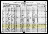1920 Census Record Missouri, Saline County, Miami