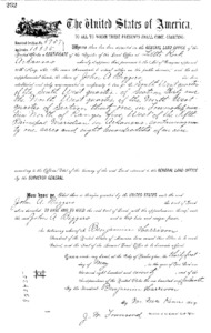 1890 Land Record Arkansas, Sharp County