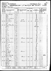 1860 Census Record Kentucky, Grant County, Dry Ridge