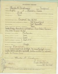 1918 Military Recoard Iowa