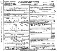 1948 Death Certificate Missouri, St. Louis (heart failure)