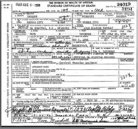 1956 Death Record Missouri, Jackson County, Kansas City (stroke)