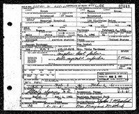 1961 Death Record Texas, Brown County, Brownwood (heart failure)