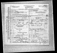 1944 Death Record Kentucky, Grant County, Dry Ridge