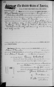1894 Land Record Oklahoma, Kingfisher County