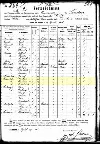 1881 Ship Passenger List England to New York