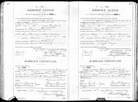 1905 Marriage License Montana