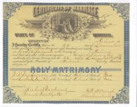 1890 Marriage Record Missouri, Saline County
 