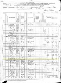 1880 Census Record Mississippi, Attala City
