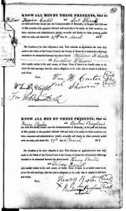 1838 Marriage Record Kentucky, Grant County