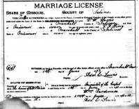 1893 Marriage Record Missouri, Saline County, Marshall