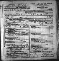 1937 Death Record Illinois, East St. Louis