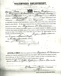 1862 Iowa, Bedford Military Enlistment  