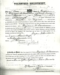 1862 Iowa, Bedford Military Enlistment