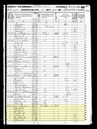 1850 Census Record Georgia, Meriwether (Part 1 of 2)