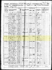 1860 Census Record Iowa, Taylor County, Ross