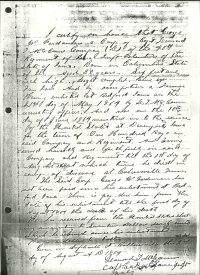 1864 Letter Iowa regarding George W Vardaman's death