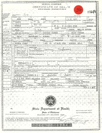 1977 Death Record Oklahoma, Norman (heart attack)