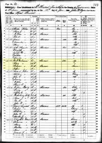 1860 Census Record Missouri, Lawrence County, Mount Pleasant