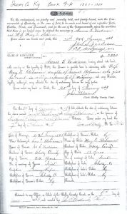 1863 Marriage Record Kentucky, Shelby County