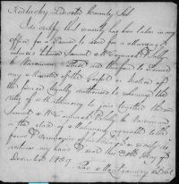 Marriage Certificate - Crab Orchard, Lincoln County, Kentucky