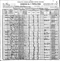 1900 Census Record Missouri, Shelby