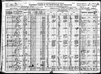 1920 Census Record Missouri, Chariton County, Salisbury (Part 2 of 2)