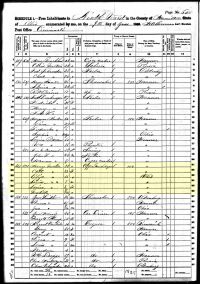 1860 Census Record Ohio, Hamilton County, Cincinnati