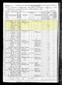 1870 Census Record Arkansas, Sharp County, Richwoods Township, Ash Flat 