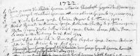 1722 Marriage Record France
