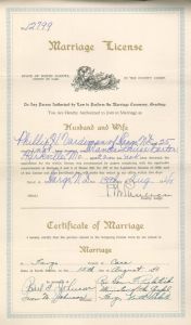 1940 Marriage Record North Dakota, Cass County, Fargo 