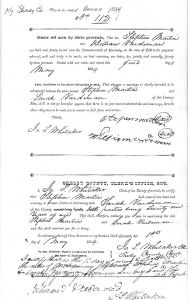 1834 05/01 Marriage Bond/Certificate Kentucky, Shelby County