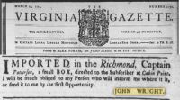 1774 March <i>Virginia Gazette</i> 
