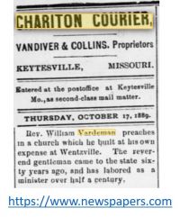 <i>Chariton Courier</i> 1889
