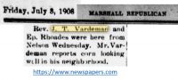 <i>Marshall Republican</i> July 1908