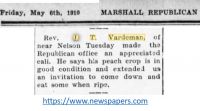 <i>Marshall Republican</i> May 1910