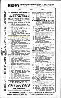 Cincinnati, Ohio US City Directory - 1891