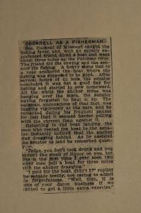 Newspaper Clipping on Francis Marion Cockrell